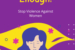 Purple Illustrated Stop Violence Instagram Post - Copy